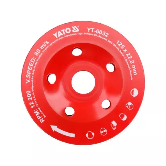 YATO Diamantový pohár pre brúsenie 125 x 22,2 mm