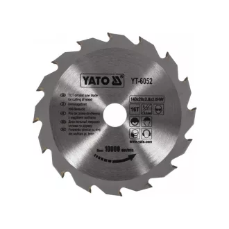 YATO Pílový kotúč na drevo 140 x 20 x 2,0 mm / 16T