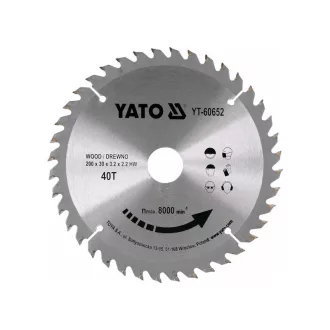 YATO Pílový kotúč na drevo 200 x 30 x 2,2 mm / 40T