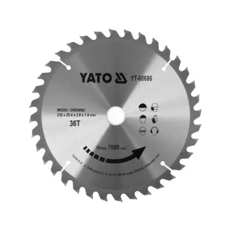 YATO Pílový kotúč na drevo 235 x 25,4 x 1,8 mm / 36T