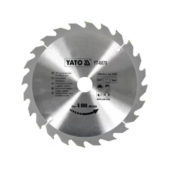 YATO Pílový kotúč na drevo 250 x 30 x 2,2 mm / 24T
