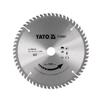 YATO Pílací kotúč na hliník 180 x 20 x 1,5 mm / 60T