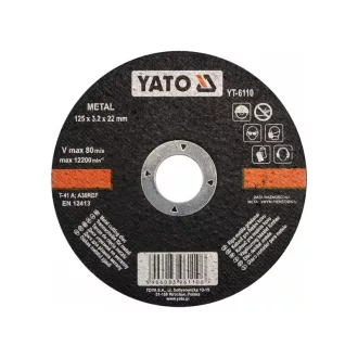 YATO Rezací kotúč na kov 125 x 3,2 x 22 mm