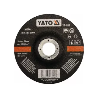 YATO Rezný kotúč na kov 125 x 2,5 x 22,2 mm