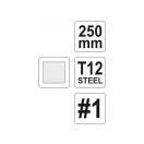 YATO Štvorcový pilník 250 mm / #1 hrubý