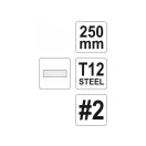 YATO Plochý pilník 250 mm / stredný #2