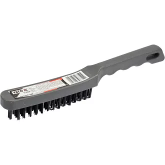 YATO Drôtená kefa so 4-radovou plastovou rukoväťou