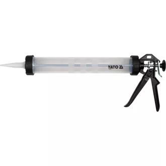 YATO Tlačová pištoľ na tmel 600 ml uzavretá alu
