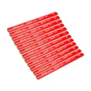 YATO Tesársky ceruzka 175 mm na drevo červená (12 ks)