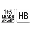 YATO Tesársky farbiarsky ceruzka s náplňou + 5 ks náplní