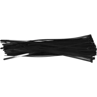 YATO Sťahovací pásik čierny 350 x 7,6 mm (50 ks)