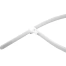 YATO Uvoľniteľná káblová väzba 7,6 x 150 mm biela (100 ks)