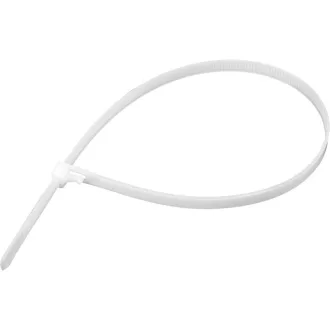   YATO Uvoľniteľná káblová zväzka 7,6 x 250 mm biela (100 ks)