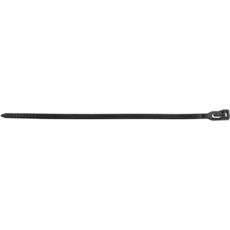   YATO Uvoľniteľné káblové zväzky 3,6 x 150 mm čierne (100 ks)