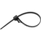 YATO Uvoľniteľná káblová spojka 7,6 x 150 mm čierna (100 ks)