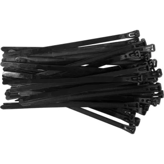  YATO Uvoľniteľná káblová spojka 7,6 x 200 mm čierna (100 ks)