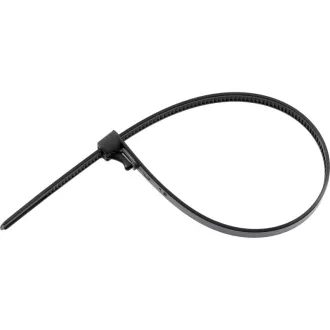   YATO Uvoľniteľná káblová zväzok 7,6 x 250 mm čierna (100 ks)