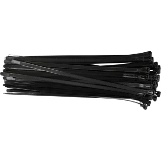   YATO Odpojiteľná káblová zväzka 7,6 x 300 mm čierna (100 ks)