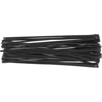   YATO Uvoľniteľná káblová spojka 7,6 x 450 mm čierna (100 ks)