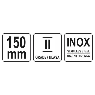 YATO Pravítko nerez 150 mm