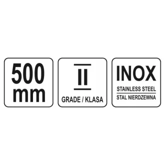 YATO Pravítko nerez 500 mm