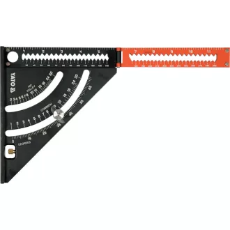   YATO Pravouhlé pravítko s hliníkovou základňou 290 x 185 mm