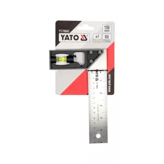 YATO Pravý uhol 150 mm s vodováhou