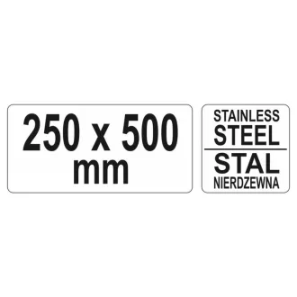 YATO Pravý uhol 500 x 250 mm inox