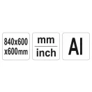 YATO Skladacie pravouhlé pravítko 840 mm