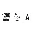 YATO T-gipskartónový uholník 1200 mm hliník