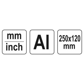 YATO Uhlomer na dlažbu 250 x 120 mm alu