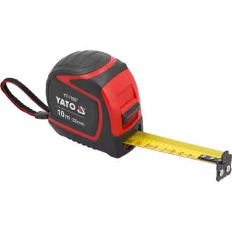 YATO Merací pás 10 m x 25 mm s gumeným povrchom
