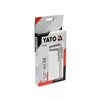   YATO Hrúbkomer brzdových kotúčov 0-60 mm/rozsah merania 0,1 mm, dĺžka 160 mm
