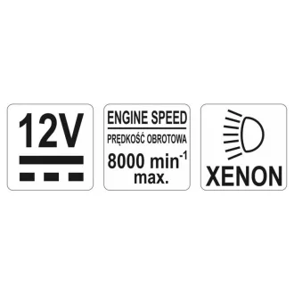 Xenónová záblesková lampa YATO 12 V
