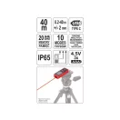 YATO Laserový merač vzdialenosti 0,2-40 m IP65