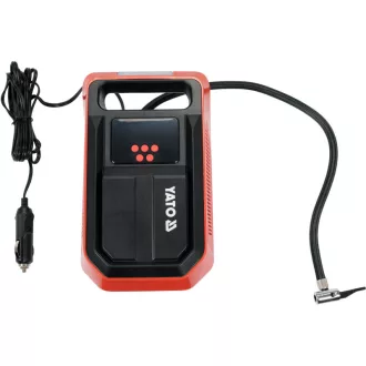 YATO Autokompresor 12V 10 bar s LCD displejom a LED svetlom