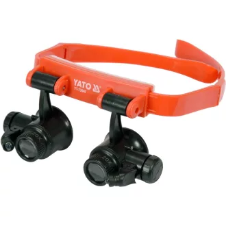YATO Čelenková lupa s LED osvetlením 10 x - 25 x