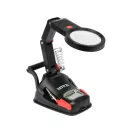 YATO Spájkovací stojan s lupou a LED svetlom