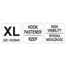 Viditeľný bedrový pás YATO veľkosť XL