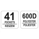 Taška na náradie YATO so 41 vreckami