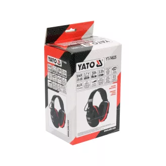   Puzdro na ochranu sluchu YATO Battery s aktívnym filtrom hluku 28 dB