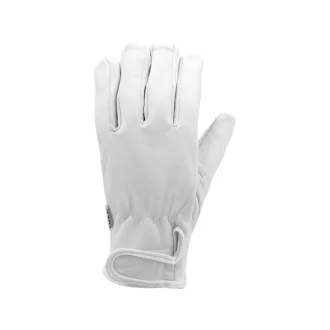   YATO Pracovné ochranné rukavice kožené s suchým zipsom veľkosť 10 biele