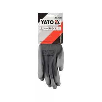 Montážne rukavice YATO (máčané ŠEDÉ) veľkosť 9