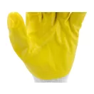 Montážne rukavice YATO (žlté máčané nitrilom) 9
