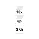 YATO Lámavé čepele 25 mm (10 ks)