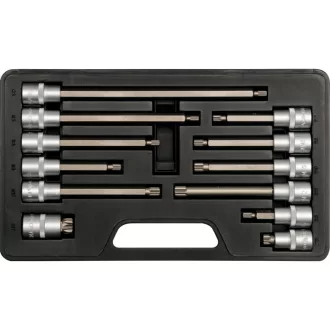   YATO Bitový súprava prehľadových kľúčov 12 dielny Spline 1/2" M5-M17 CrV