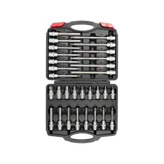   YATO Sada bitových skľučovacích kľúčov 30 kusov Imbus 1/2" 5-19 mm CrV