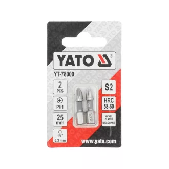 YATO Bitová špička PH1 x 25 mm (2 ks)