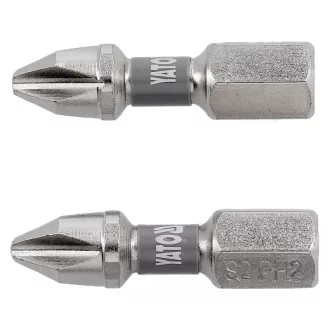 YATO Bitový nástavec PH2 x 25 mm (2 kusy)
