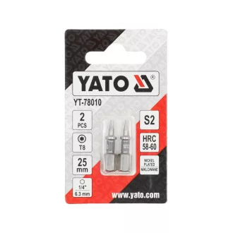 YATO Bitový nástavec T8 x 25 mm (2 ks)